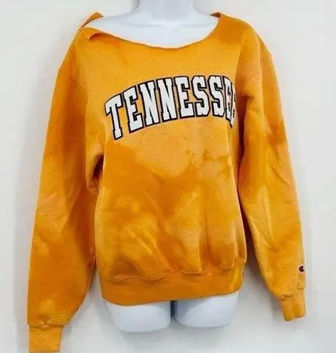 Champion  Tennessee Volunteers Custom Bleach Splatter Sweatshirt Size Medium