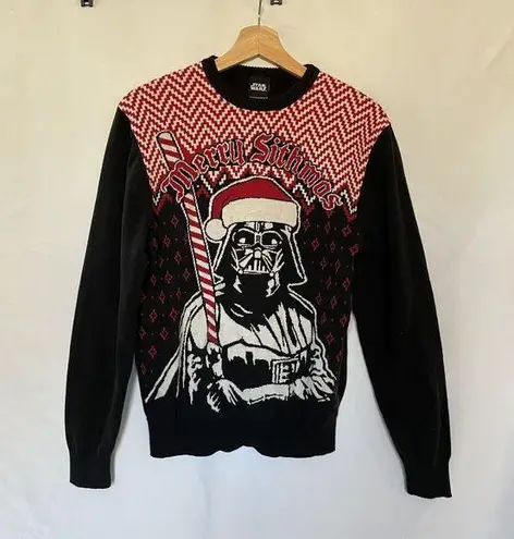 Star Wars black and red darth vader merry sithmas sweater christmas women's M