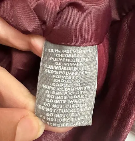 Pins and Needles Vegan Leather Jacket Size L