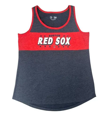 Campus Lifestyle MLB Boston Red Sox Women's Bi-blend Tank Top in Navy & Red, Large