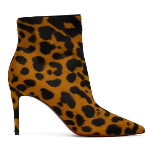 Christian Louboutin  So Kate Booty 85 Leopard Heel Bootie EU 40.5 - Image 1