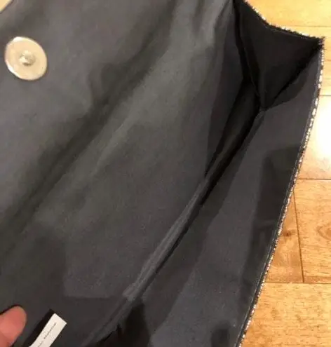 Silver Metallic Clutch