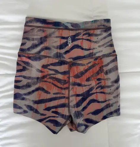 Free People Movement Cheetah Biker Shorts