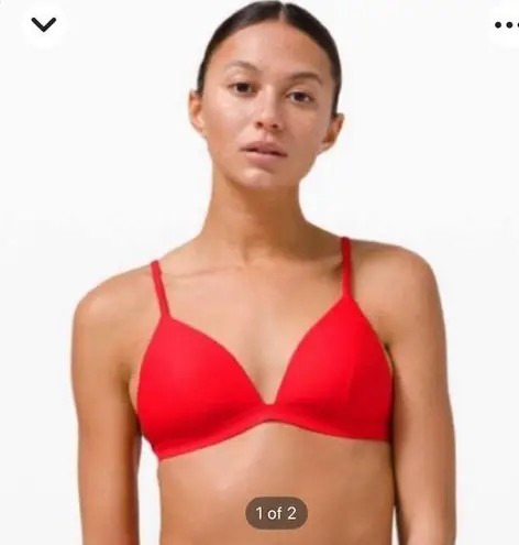 Lululemon NWT  🍋 “waterside” bathing suit in “true red”