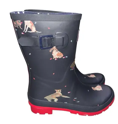 Joules Navy Blue Dog Molly Welly Boots Rain Boots Women’s size 9