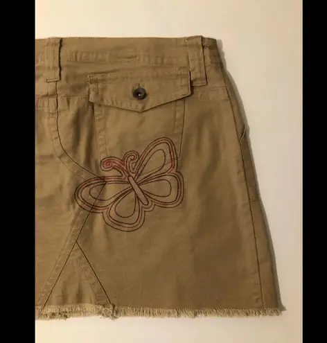 DECODED Womens Mini Skirt Size 7 Juniors Tan Color Cotton Spandex