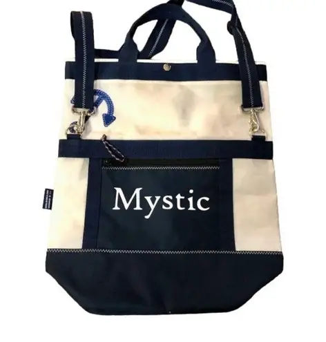 Resails Mystic Beach Tote Bag Used Beach Tote Summer Handmade USA