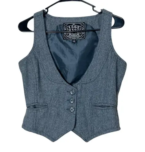 Last Kiss Vintage Y2K Wool Blend Vest Size M