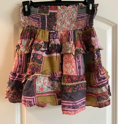 Impeccable Pig Block Pattern Skirt