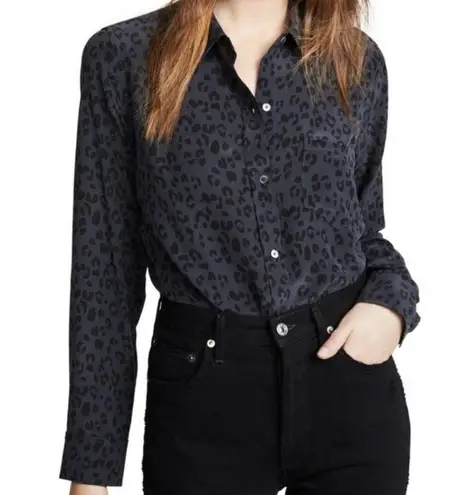 Rails Kate Onyx Cheetah print button up shirt SZ:M