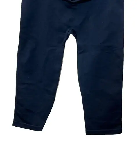 Blanqi Everyday Maternity Belly Support Crop Leggings Stretch Navy Blue Medium Size undefined