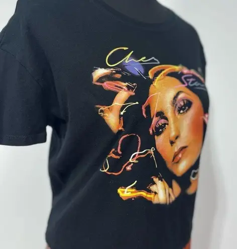 Disco Cher Boxy Crop Top Size Small Women’s Black