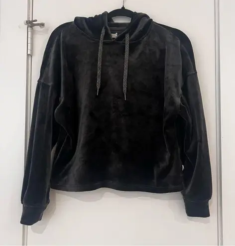 UGG Belden Velvet Fleece Hoodie Ink Black