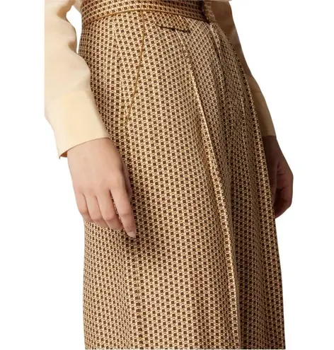 Equipment ALLETTE SILK TROUSER IN BUFF MULTI, Size 0, New with Tag MSRP $350
