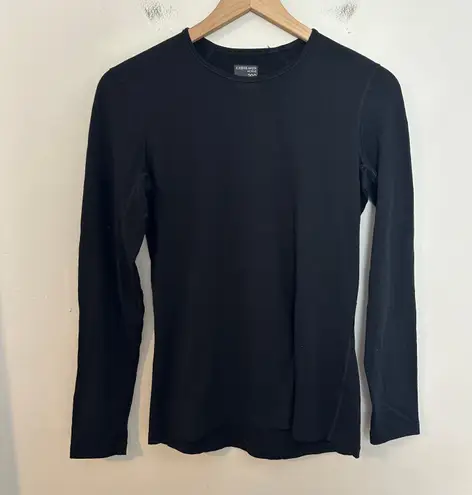 Icebreaker - Merino 200 Oasis Long Sleeve Crewe Thermal Top Base Layer Black Ski