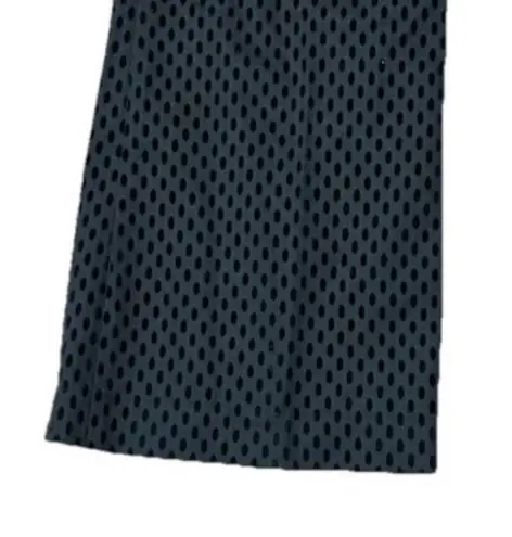 Ivy Jane Pants Size 8 Black Textured Polka Dot Wide Leg Trousers