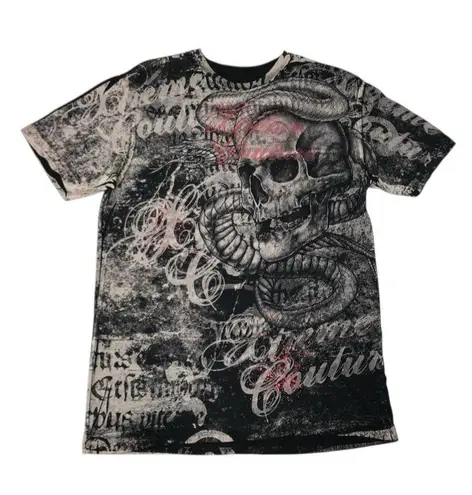 XTREME COUTURE AOP Graphic Sceleton Snake T