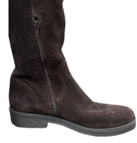 Elena Boots Made In Italy Size 37 with fur on top Brown