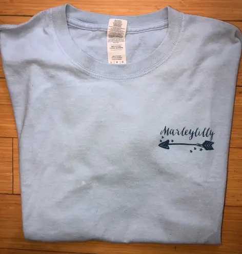 MarleyLilly Land of the Free USA Feather T-Shirt Sz L