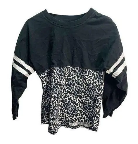 Boxercraft Long Sleeves women's jersey S Black Cheetah Colorblock