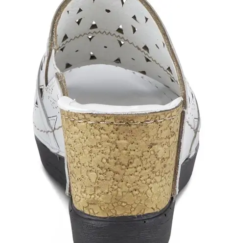 Spring Step Fusa Wedge Slide Sandal NIB W9 White Size 9