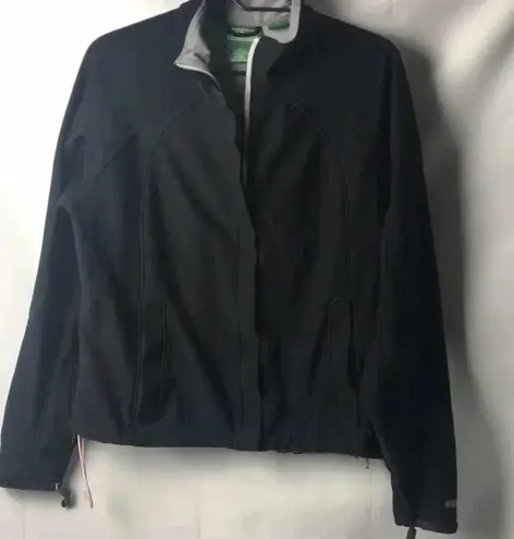 LL BEAN WINDSTOPPER WOMENS SIZE LARGE BLACK JACKET