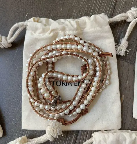 Victoria Emerson Bundle 6 Wrap Bracelet Apple Watch Band Beaded Pearls Boho