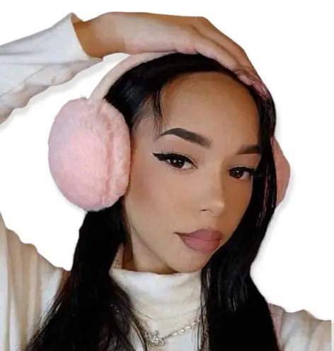 🆕Pink Faux Fur Earmuffs Pink