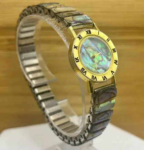 Vintage Cassiant Mother of Pearl Watch Women’s Quartz Watch – Gold