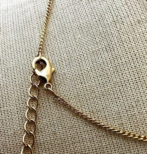 Luna Norte white druzy bar pendant necklace Gold