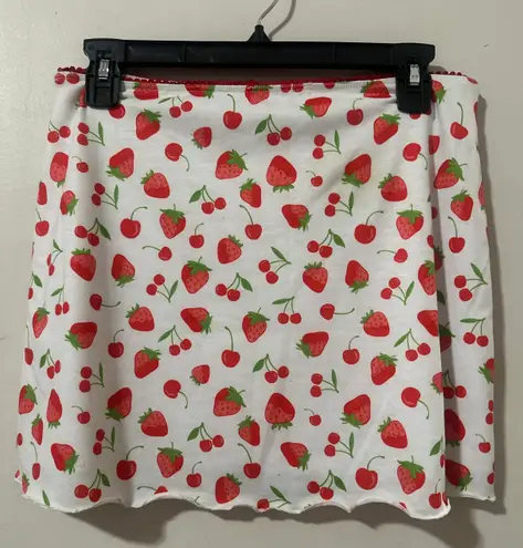 Dolls Kill Sugar Thrillz Farm Stand Berry Mini Skirt