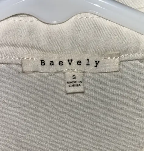 Dry Goods White Fringe Jean Jacket