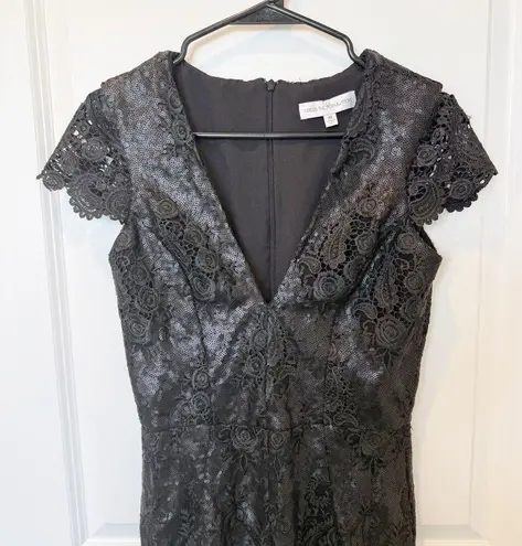 Dress the Population Romper Sz Medium Plunge Neck Lace Fairy Whimsigoth Boho