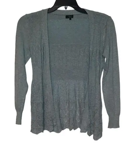 Debut  Open Front Gray Cardigan Size Small