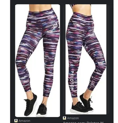 Peloton Leggings Athleisure Women Size M Wear It To Heart Leggings Mid Rise NWT