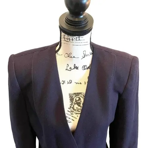 Oleg Cassini Wool Suit Blazer Jacket Purple Size 10 Vintage Rare Workwear NWT