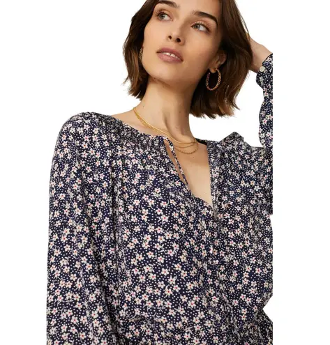 Polo Ralph Lauren Long Raglan Sleeves Floral Crepe Romper size 14 NWT Blue