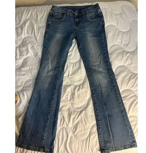 Shyanne Cowgirl Riding Denim with Patchwork Size 12P Inseam: 26 inches Bootcut