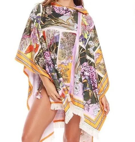 Agua Bendita Delahila Suki Poncho Towel Caftan NWT Size U, One Size Fits All
