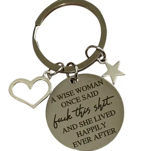 Handmade Inspirational Sassy Quote Charm Keychain Bag Charm