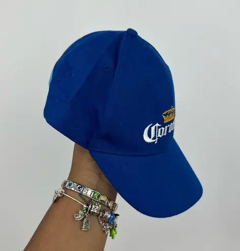 Corona Blue Embroidered Dad Hat Vintage Y2K