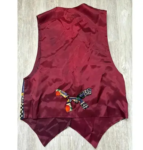 JLN USA | VINTAGE RARE Halloween Black Cat Jack o Lantern Pumpkins Vest | Medium Orange