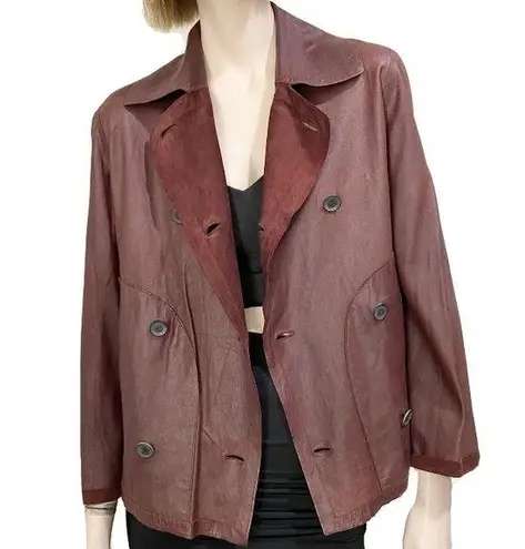 Loewe Reversible Peacoat Suede Soft Leather Jacket M/L