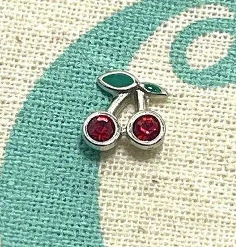 Origami Owl Living Lockets HTF Retired Cherries Charm.