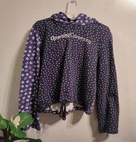 Opening Ceremony Fem Logo Crop Hoodie