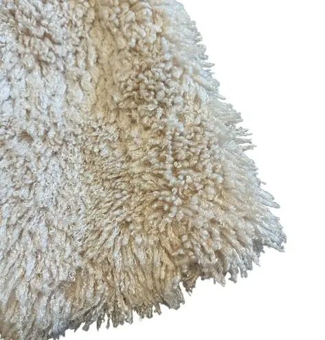 Robert Rodriguez Long-Length Shaggy Faux Fur Coat Cream Jacket Teddy Size XS