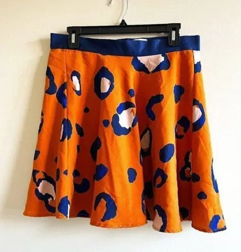 3.1 Phillip Lim for Target 20th Anniversary Skirt Animal Print Flare Lined Sz 12 Blue