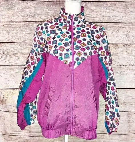 Vintage Windbreaker Jacket by Cheetah Sport Size S