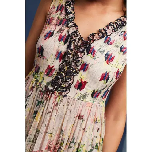 NWT Anthropologie Bhanuni by Jyoti Cydney Carson Beaded Sleeveless Maxi Dress 0