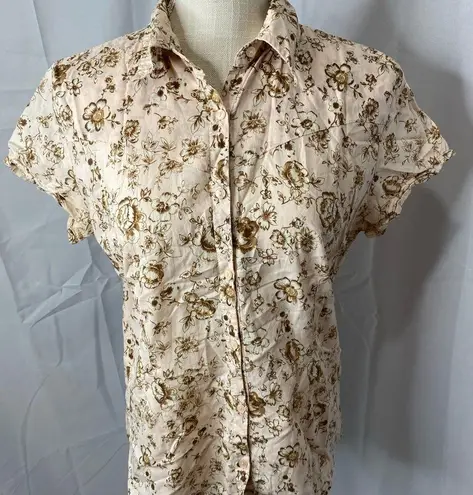 Vtg Gordon James western style shirt medium Pink